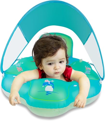 Myir JUN Schwimmring Baby mit Markise Schwimmring Baby mit Rückenlehne Aufblasbare Baby Schwimmsitz Schwimmhilfe Swimtrainer Schwimmtrainer Kinder Kleinkind Schwimmreifen Float Myir JUN Schwimmring Baby mit Markise Schwimmring Baby mit Rückenlehne Aufblasbare Baby Schwimmsitz Schwimmhilfe Swimtrainer Schwimmtrainer Kinder Kleinkind Schwimmreifen Float von Myir JUN