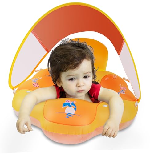 Myir JUN Schwimmring Baby mit Markise Schwimmring Baby mit Rückenlehne Aufblasbare Baby Schwimmsitz Schwimmhilfe Swimtrainer Schwimmtrainer Kinder Kleinkind Schwimmreifen Float Myir JUN Schwimmring Baby mit Markise Schwimmring Baby mit Rückenlehne Aufblasbare Baby Schwimmsitz Schwimmhilfe Swimtrainer Schwimmtrainer Kinder Kleinkind Schwimmreifen Float von Myir JUN