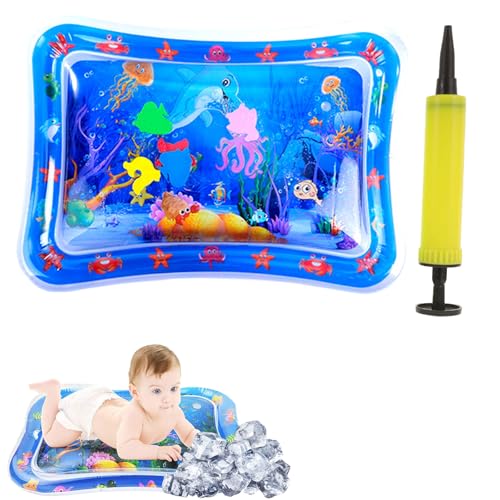 Wassermatte Baby,Wasserspielmatte Spielzeug,Spielmatte Baby,Bpa Frei,69 * 50cm,Tummy Time Toys Mat,Spielmatte Sensorik Spielzeug,für 3 6 9 Monate von Myluatye