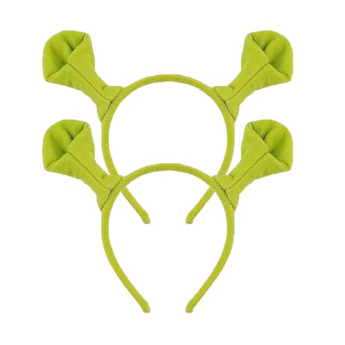 Myqiqi 2 x grüne Ohren-Haarbänder mit grünen Monsterohren, Cosplay-Kostüm, Stirnband, Halloween, Weihnachten, Party, Tierohren Myqiqi 2 x grüne Ohren-Haarbänder mit grünen Monsterohren, Cosplay-Kostüm, Stirnband, Halloween, Weihnachten, Party, Tierohren von Myqiqi