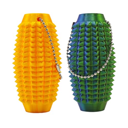 Upgrade Little Ouchies Pain Stim Fidget, Spiky Grippie Stim Schlüsselanhänger, 3D-gedrucktes Fidget-Spielzeug, Stim-Spielzeug für autistische Erwachsene, harte stachelige sensorische Spielzeuge (Grün Upgrade Little Ouchies Pain Stim Fidget, Spiky Grippie Stim Schlüsselanhänger, 3D-gedrucktes Fidget-Spielzeug, Stim-Spielzeug für autistische Erwachsene, harte stachelige sensorische Spielzeuge (Grün von Myqiqi