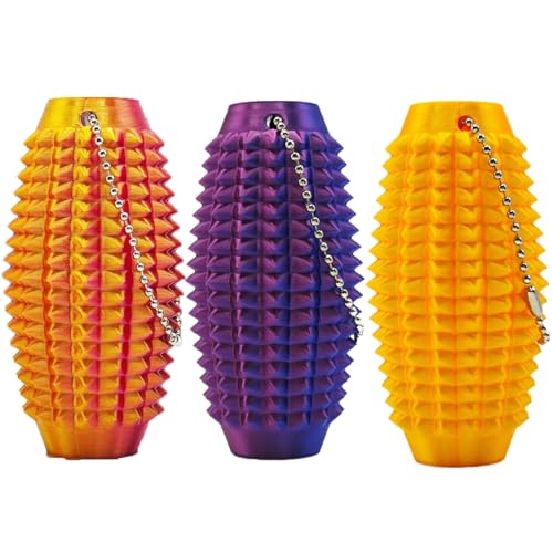 Upgrade Little Ouchies Pain Stim Fidget, Spiky Grippie Stim Schlüsselanhänger, 3D-gedrucktes Fidget-Spielzeug, Stim-Spielzeug für autistische Erwachsene, harte stachelige sensorische Spielzeuge (lila Upgrade Little Ouchies Pain Stim Fidget, Spiky Grippie Stim Schlüsselanhänger, 3D-gedrucktes Fidget-Spielzeug, Stim-Spielzeug für autistische Erwachsene, harte stachelige sensorische Spielzeuge (lila von Myqiqi