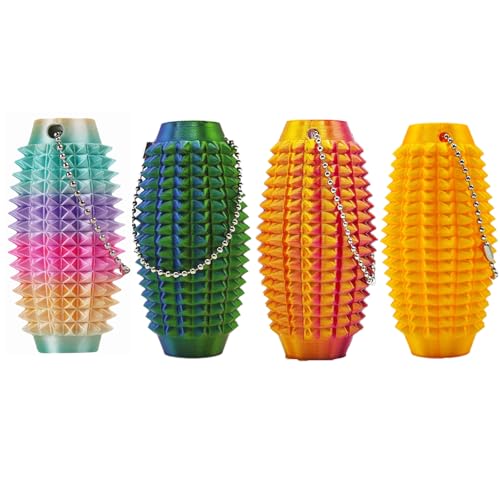 Upgrade Little Ouchies Pain Stim Fidget, Spiky Grippie Stim Schlüsselanhänger, 3D-gedrucktes Fidget-Spielzeug, Stim-Spielzeug für autistische Erwachsene, hartes stacheliges sensorisches Spielzeug von Myqiqi