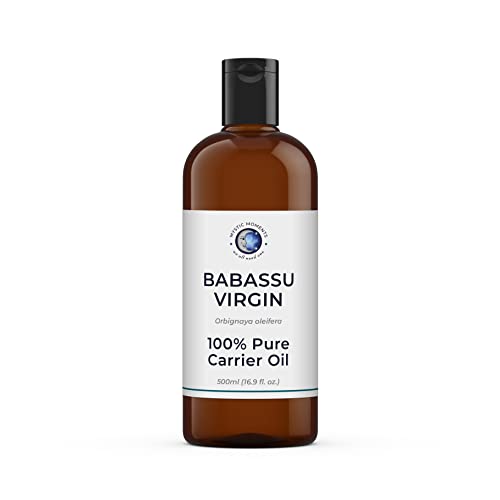 Mystic Moments | Babassu Jungfrau Trägeröl 500 ml - reines & natürliches Öl perfekt für Haare, Gesicht, Nägel, Aromatherapie, Massage und Ölverdünnung Veganer GVO frei von Mystic Moments