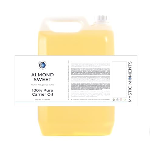 Mystic Moments | Süßes Mandelträgeröl 5 Liter - reines & natürliches Öl perfekt für Haare, Gesicht, Nägel, Aromatherapie, Massage und Ölverdünnung Veganer GVO frei Mystic Moments | Süßes Mandelträgeröl 5 Liter - reines & natürliches Öl perfekt für Haare, Gesicht, Nägel, Aromatherapie, Massage und Ölverdünnung Veganer GVO frei von Mystic Moments