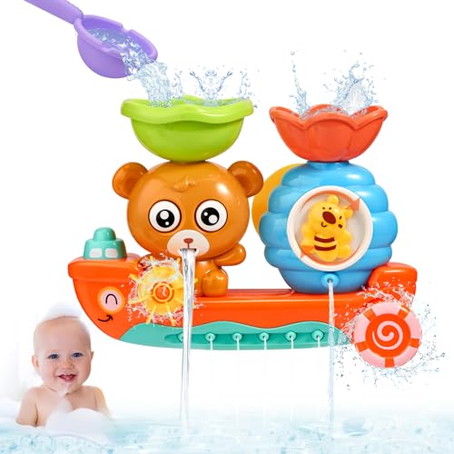 Badewannenspielzeug ab 1 2 3 4 Jahre,Badetiere Badewannen Spielzeug ab 3 4 Jahr,Badespielzeug ab 6-18 Monate,Bär und Bee Wasserspielzeug Kinder mit Tasse,Kinder Badespaß Geschenk für Jungen Mädchen Badewannenspielzeug ab 1 2 3 4 Jahre,Badetiere Badewannen Spielzeug ab 3 4 Jahr,Badespielzeug ab 6-18 Monate,Bär und Bee Wasserspielzeug Kinder mit Tasse,Kinder Badespaß Geschenk für Jungen Mädchen von Mystooy