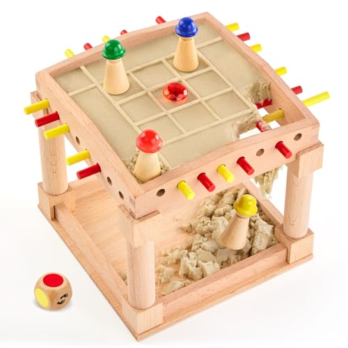Treibsand Spiel, Montessori Spielzeug Würfelspiel aus Holz, Schatzsuche im Treibsand, Pädagogisches Holzspielzeug Mitbringspiel Familienspiel Kinderspiel 2-4 Spieler ab 3, 4, 5, 6 Jahren Treibsand Spiel, Montessori Spielzeug Würfelspiel aus Holz, Schatzsuche im Treibsand, Pädagogisches Holzspielzeug Mitbringspiel Familienspiel Kinderspiel 2-4 Spieler ab 3, 4, 5, 6 Jahren von Mystooy