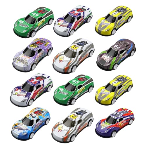 MytaYt 16 Pcs Spielzeugauto Set Mini Kleine Auto Spielzeug Aufziehauto Fahrzeuge mit Cars Legierung Rennauto Spielzeugautos Zurückziehen Kleine Autos für Kinder Spielzeug von MytaYt