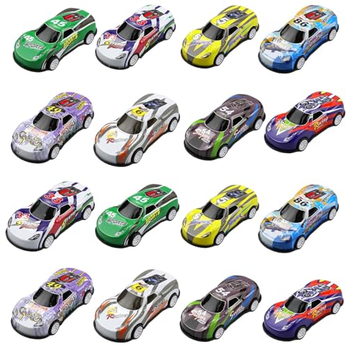 MytaYt 8 Stück Mini Auto Set Rennauto Metall Stunt Spielzeugauto Aufziehautos mit Rückzug Kleine Spielzeugautos Zufällige Auswahl Spielzeug Autos für Mädchen Jungen Spielzeug Geschenk von MytaYt