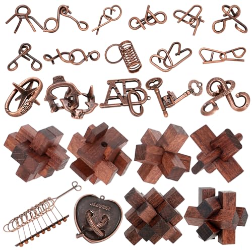 24 Puzzles für Erwachsene und Jugendliche - 3D Metallpuzzle für Erwachsene und Jugendliche - Holzpuzzle für Erwachsene und Jugendliche - Steckpuzzle für Erwachsene und Erwachsene 24 Puzzles für Erwachsene und Jugendliche - 3D Metallpuzzle für Erwachsene und Jugendliche - Holzpuzzle für Erwachsene und Jugendliche - Steckpuzzle für Erwachsene und Erwachsene von Mytothfy