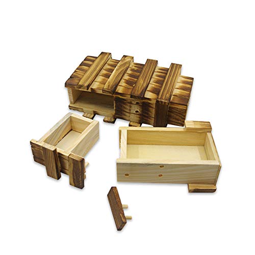Geheime Puzzlebox für Erwachsene Magische Geldhalter für Erwachsene und Karte Holz Geheimfächer Geschenkkarten Koffer Halter Japanische Puzzleboxen Koffer Geschenke von Myuilor
