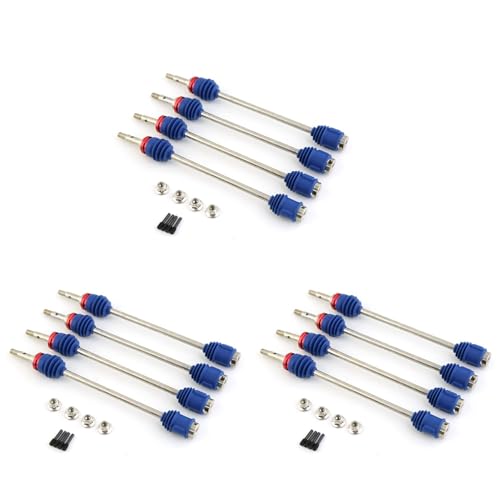 Mzpeldxk 12X Vordere und Hintere Antriebswellenachse Aus Metallstahl CVD 5451R für 1/10 E-/E-/T-/ RC Car Upgrades Teile Mzpeldxk 12X Vordere und Hintere Antriebswellenachse Aus Metallstahl CVD 5451R für 1/10 E-/E-/T-/ RC Car Upgrades Teile von Mzpeldxk