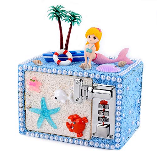 Mzpeldxk DIY Spaß Schmuck Schatulle Bastel Set Kinder Spielzeug für MäDchen Schatz Kunst Dekoration Ornamente Blau Mzpeldxk DIY Spaß Schmuck Schatulle Bastel Set Kinder Spielzeug für MäDchen Schatz Kunst Dekoration Ornamente Blau von Mzpeldxk