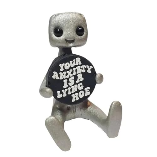 Mzpeldxk Ihre Psychische Gesundheit Ist Wichtig - Roboterfigur Aus Kunstharz, Spielzeug, Kawaii Desk Buddy A Mzpeldxk Ihre Psychische Gesundheit Ist Wichtig - Roboterfigur Aus Kunstharz, Spielzeug, Kawaii Desk Buddy A von Mzpeldxk