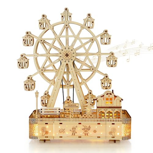 Cuteefun Holzmodelle Bausätze Erwachsene, Riesenrad mit Musik, Hölzerne Mechanische 3D Puzzle, Baukasten Holz, Geschenkideen für Jungen Mädchen Teenager Männer und Frauen Cuteefun Holzmodelle Bausätze Erwachsene, Riesenrad mit Musik, Hölzerne Mechanische 3D Puzzle, Baukasten Holz, Geschenkideen für Jungen Mädchen Teenager Männer und Frauen von Cuteefun