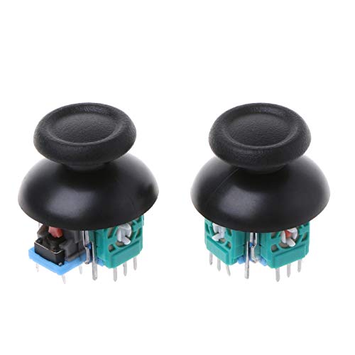N+B für PS 4, analoges Achsen-Joystick-Modul-Potentiometer mit schwarzen Daumenstöcken, Controller-Reparatur-Ersatzsatz für Playstation 4 (2 Stück) von N+B