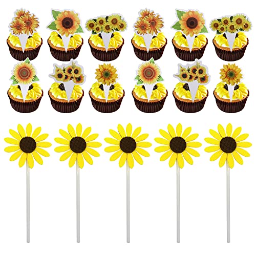 Allazone Blumen Cake Topper 77 Stück Sonnenblume Kuchen Dekoration Sonnenblume Party Deko für Geburtstagsfeier Babyparty Verlobungs Dekorations Versorgungsmaterialien Allazone Blumen Cake Topper 77 Stück Sonnenblume Kuchen Dekoration Sonnenblume Party Deko für Geburtstagsfeier Babyparty Verlobungs Dekorations Versorgungsmaterialien von Allazone