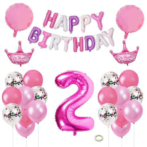 Minnie Party Dekoration,18 Stück Ballon-Set Minnie Mouse 2 Jahr,Minnie Mouse Geburtstagsdeko,Minnie Mouse Deko,Minnie Mouse Themed Geburtstag Dekorationen,für Geburtstag Baby Shower Party Supplies von N\\A