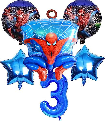 Spiderman Luftballon 3. Geburtstag,6pcs Spiderman Ballons,Spiderman Geburtstags Luftballons,Spiderman Geburtstagsdeko Set,Spiderman Geburtstagsdeko für Mädchen Jungen Geburtstagsfeier Spiderman Luftballon 3. Geburtstag,6pcs Spiderman Ballons,Spiderman Geburtstags Luftballons,Spiderman Geburtstagsdeko Set,Spiderman Geburtstagsdeko für Mädchen Jungen Geburtstagsfeier von N\\A
