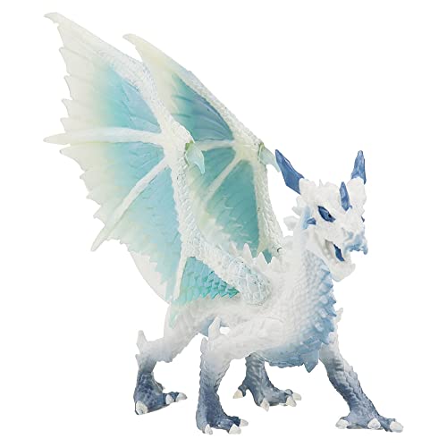 ZJRung Ice Dragon Kinder Drachenfigur Modell Realistisches Drachenmodell PVC-freies Ice Flying Dragon Collection Lernspielzeug für Heimdekoration (ca. 17 cm hoch) von ZJRung