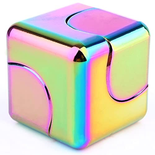 Fidget Spinner Decompress The Metal Cube Spin The Spinning Cube to Relieve Anxiety Help Improve Concentration (Color) von N\C