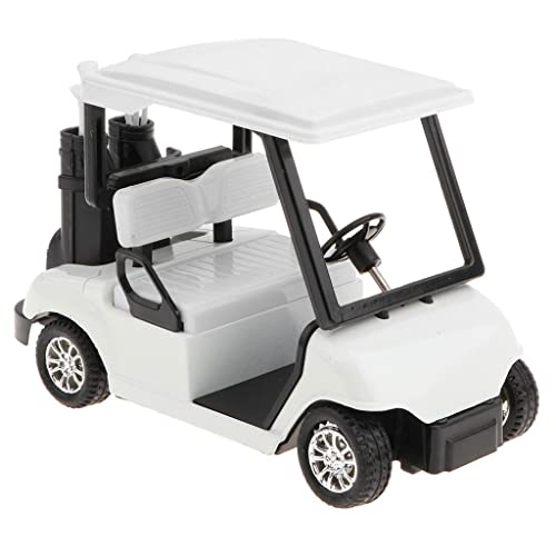 NC Pull Back Golfwagen Diecast Modell Spielzeug, 1/12 Weiß von N\C