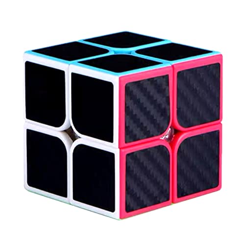 Magischer Puzzlewürfel, Karbonfaser, Speed-Cube, Geschwindigkeitswürfel, Puzzle-Puzzle, Geschwindigkeitseligkeit, Speed, Eimer, einfache Drehung, super langlebig, Puzzle für Anfänger und Pro (2 x 2) von N\D