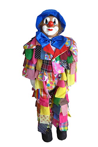 N / A Großer bunter Lappenclown 85 cm Clown Hut blau Karneval Stoffclown Karnevalsdeko N / A Großer bunter Lappenclown 85 cm Clown Hut blau Karneval Stoffclown Karnevalsdeko von N / A