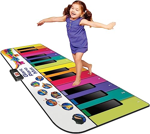 N-Gear Riesen Klaviermatte XXL : Tanzmatte Musikmatte Kids Piano und Musikbox Kinder in einem - Jungen & Mädchen Kinderspielzeug ab 4 Jahre - für drinnen & draußen, 10 eingebaute Lieder, 8 Instrumente von N-Gear