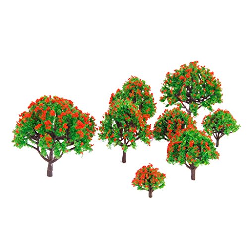 N-K 10 stücke Miniatur Bäume Modell Bodendecker Pflanzen Waldherstellung Zubehör Multi Skala Zug Eisenbahn Eisenbahn Landschaft Diorama oder Layout Robust und Praktisch Nettes Design von N-K