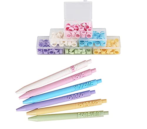 DIY Creative Letter Pen Set mit englischen Zahlen, Macaron 6 Farben Süße Stifte Kawaii Pen Coole Stifte Lustige Stifte Versenkbare Gel-Tintenstifte Kugelschreiber 0,5 mm schwarze Tinte DIY Creative Letter Pen Set mit englischen Zahlen, Macaron 6 Farben Süße Stifte Kawaii Pen Coole Stifte Lustige Stifte Versenkbare Gel-Tintenstifte Kugelschreiber 0,5 mm schwarze Tinte von Dttra