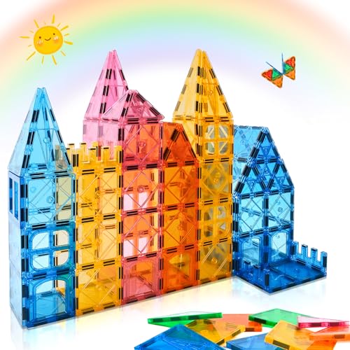 NAETANY Magnetische Bausteine, 64 Teile, 3D, Montessori-Spielzeug für Kinder, pädagogisch und kreativ, magnetische Bausteine, Spiele für Kinder von 3 4 5 6 7 8 Jahren NAETANY Magnetische Bausteine, 64 Teile, 3D, Montessori-Spielzeug für Kinder, pädagogisch und kreativ, magnetische Bausteine, Spiele für Kinder von 3 4 5 6 7 8 Jahren von NAETANY