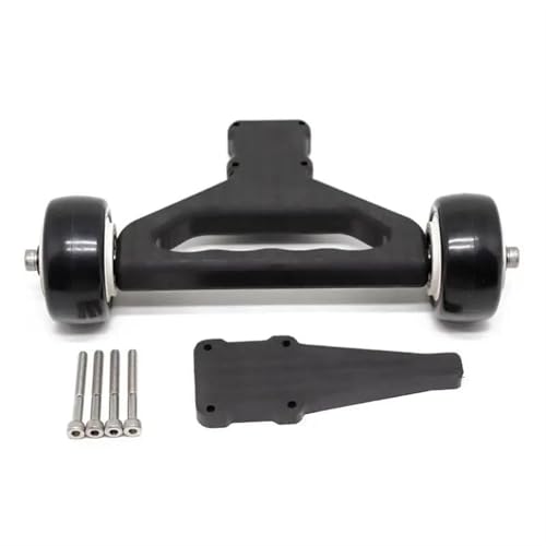 Für Arrma 1/5 Für Kraton 8s Für Outcast 8S Für Monster Truck Doppel Rad Wheelie Bar RC Auto Update Teile Ersatz Zubehör RC Autozubehör(Black) von NAFRECX