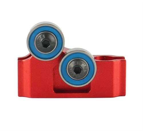 Für Arrma 1/7 Für Infraction Für Limitless Für Felony Metal Center Driveshaft Mount High Speed ​​Support Set ARA311027 RC Car Upgrade Parts RC Autozubehör(Red) von NAFRECX