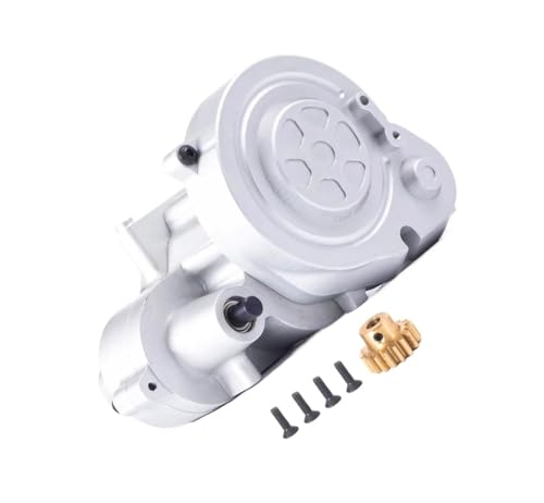 Für Axial Für RBX10 Für Ryft 1/10 Komplettes Metallgetriebe Getriebe Mit Zahnrad RC Crawler Car Upgrade Teile Mit 17T Ritzel Messing RC Autozubehör von NAFRECX