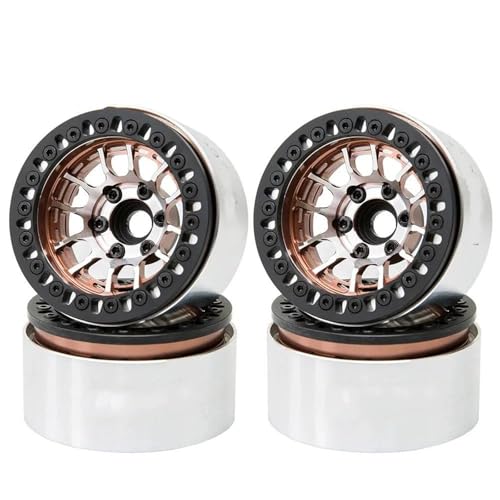 Für Axial Für SCX10 RR10 Für Wraith Für TRX4 Für TRX-6 Negativer Offset Aluminium 1,9 Zoll Felgenmodifikation 1/10 RC Crawler Autoteile 4 STÜCKE RC Autozubehör von NAFRECX