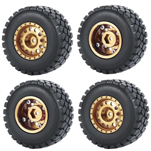 Für Axial Für SCX24 90081 AXI00001 AXI00002 Für Deadbolt Für TRX4M 1/24 RC Crawler Autoteile 1,0 Zoll Metall Beadlock Felgen Reifen Set Modifikation RC Autozubehör von NAFRECX
