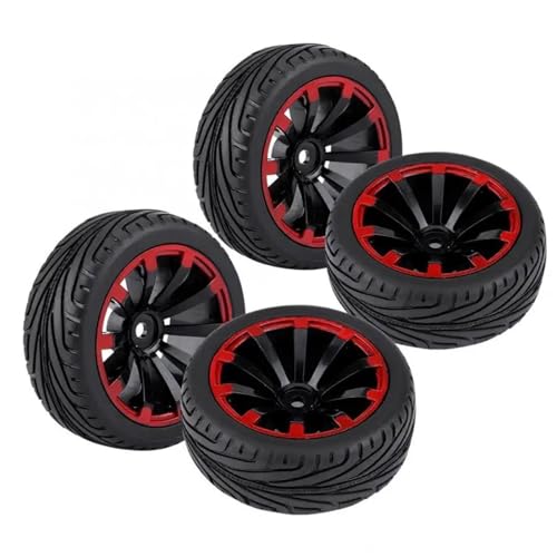 Für Exceed Für HPI 1/10 RC Crawler Klettern Autoteile RC Reifen Gummireifen Mit Kunststofffelge Ersatz Autozubehör RC Autozubehör von NAFRECX