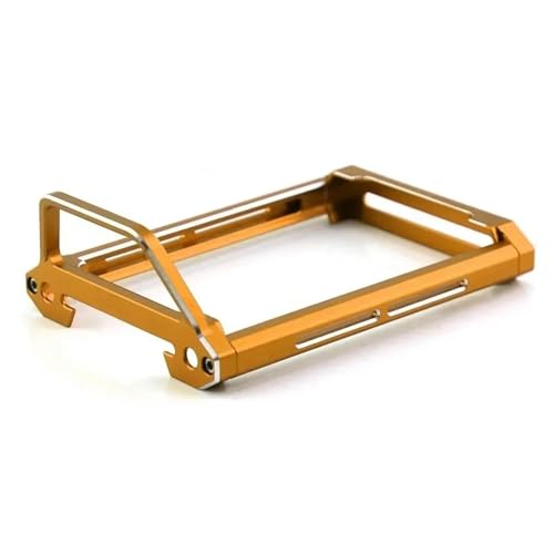 Für Flysky Für Noble NB4 / NB4 Pro Metall Sender Schutz Rahmen Tragegriff YA-0711 Fernbedienung Upgrade Teile Auto Zubehör RC Autozubehör(Yellow,Upper) von NAFRECX