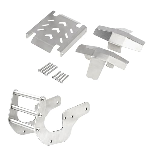 Für LOSI Für LMT 4WD Für Monster Truck Metall Frontschürze Und Für Chassis Rüstung Achse Schutz Feste Achse RC Auto Upgrade Teile Zubehör RC Autozubehör von NAFRECX