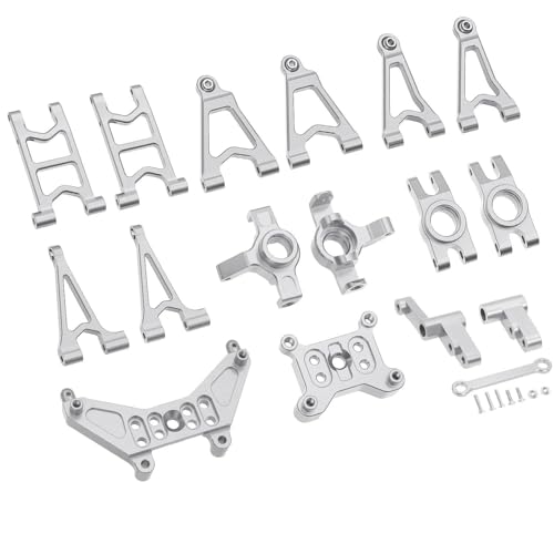 Für MJX Für Hyper Für Go 14303 14302 14301 1/14 Metall-Stoßdämpferhalterungen/Lenkbecher/vorne Hinten Oberer Niedriger Schwingarm RC-Upgrade-Teile RC Autozubehör von NAFRECX