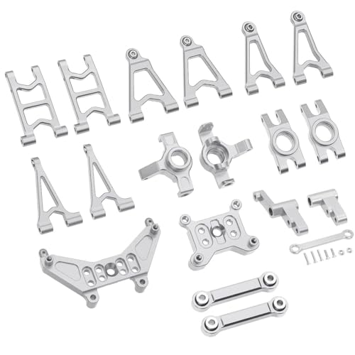 Für MJX Für Hyper Für Go 14303 14302 14301 1/14 Metall-Stoßdämpferhalterungen/Lenkbecher/vorne Hinten Oberer Niedriger Schwingarm RC-Upgrade-Teile RC Autozubehör von NAFRECX