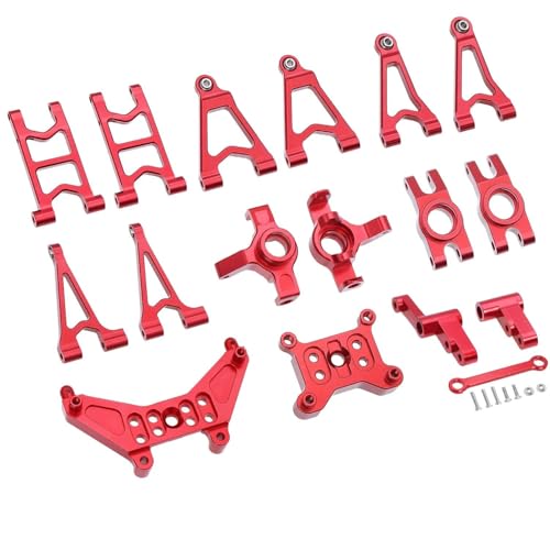 Für MJX Für Hyper Für Go 14303 14302 14301 1/14 Metall-Stoßdämpferhalterungen/Lenkbecher/vorne Hinten Oberer Niedriger Schwingarm RC-Upgrade-Teile RC Autozubehör von NAFRECX