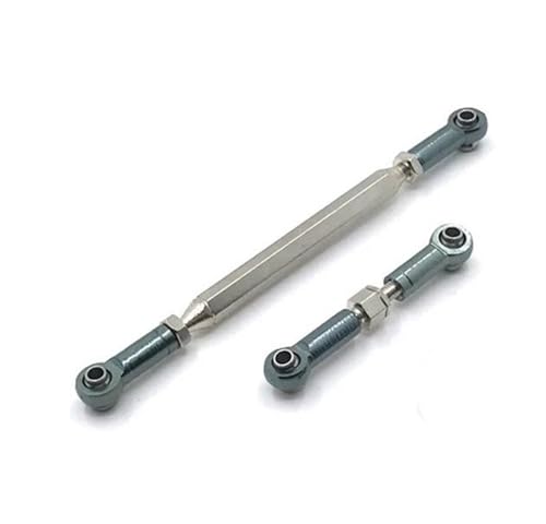 Für MN D90 D99 FJ-45 Für MN99s MN40 MN45 MN90 MN91 MN96 MN99 Metall Einstellbare Lenkgestänge Servo Link Zugstange RC Auto Crawler Upgrade Teile RC Autozubehör(Gray) von NAFRECX
