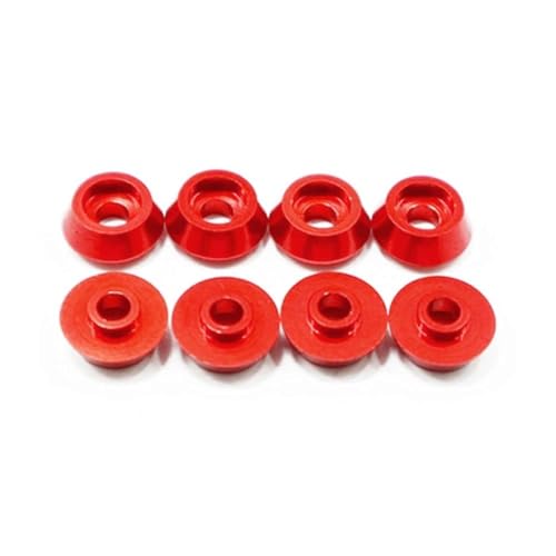 Für MN D90 Für MN99S Für WPL C14 C24 B14 B24 B16 B36 8 Stück Metallschrauben Unterlegscheiben Schrauben Dichtungen Modifikation Autozubehör RC Upgrade Teile RC Autozubehör(Red) von NAFRECX