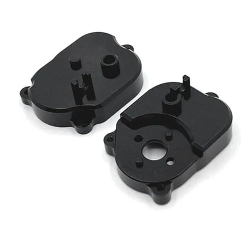 Für MN82 LC79 Für MN78 1/12 RC Auto Upgrade Teile Getriebe Shell Abdeckung Metall Getriebe Gehäuse Dekoration Modifikation Auto Zubehör RC Autozubehör(Black) von NAFRECX