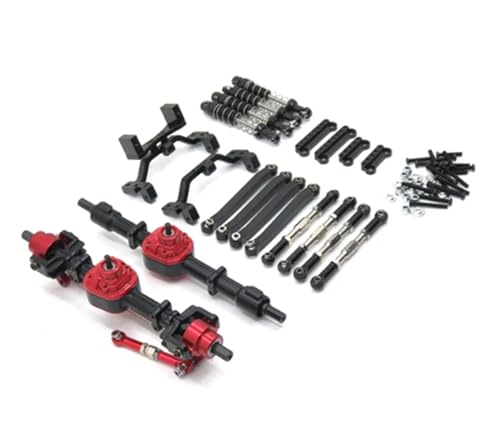 Für MN98 99S Für MN D90 D91 D96 1/12 RC Autoteile Upgrade Vorder- Und Hinterachse Baugruppe Spurstange Stoßdämpferhalterung Kit Änderung RC Autozubehör(Black) von NAFRECX