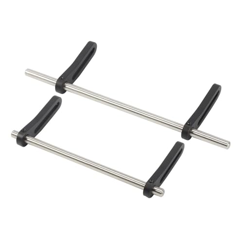 Für SCX10 II Für TRX4 Sport Power Für Wagon Für Cliffhanger Für LCG Für Chassis Körper DIY 1/10 RC Crawler Metall Vorne Hinten Modulare Stoßstange Bull Bars RC Autozubehör(Black,Set) von NAFRECX