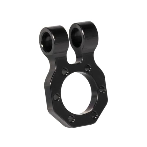 Für SCX10 II Für TRX4 Sport Power Für Wagon Für Cliffhanger Für LCG Für Chassis Körper DIY 1/10 RC Crawler Metall Vorne Hinten Modulare Stoßstange Bull Bars RC Autozubehör(Black,Shackle) von NAFRECX