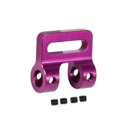 Für SCX10 II Für TRX4 Sport Power Für Wagon Für Cliffhanger Für LCG Für Chassis Körper DIY 1/10 RC Crawler Metall Vorne Hinten Modulare Stoßstange Bull Bars RC Autozubehör(Purple,Modular Fairlead) von NAFRECX